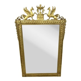 Friedman Brothers Neoclassical Griffin vs. Griffin Gilt Mirror