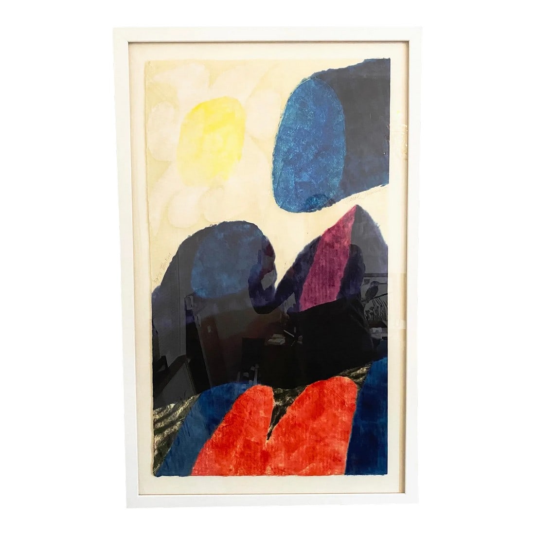 Original Signed Carol Summers "Umbria" Color Woodcut, Framed: Rare Carol Summers, American (1925 - 2016) Color Woodcut on Paper "Umbria" Signed and Numbered 30/50. 1964. Condition: Minor creases to the paper good condition. Professionally framed by Accessory War