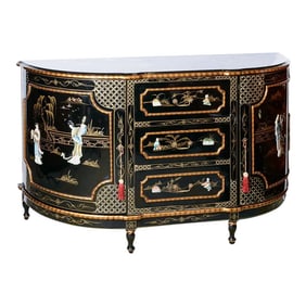 Asian Cabinet With Drawers and Doors