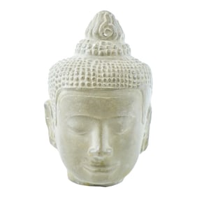 Late 19th Century Reproduction Head Of Buddha Louve Museum