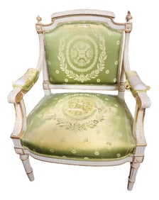 Tattered French Louis XVI Style Fauteuil
