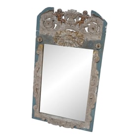 Italian Painted Trumeau Mirror Circa 1900s
