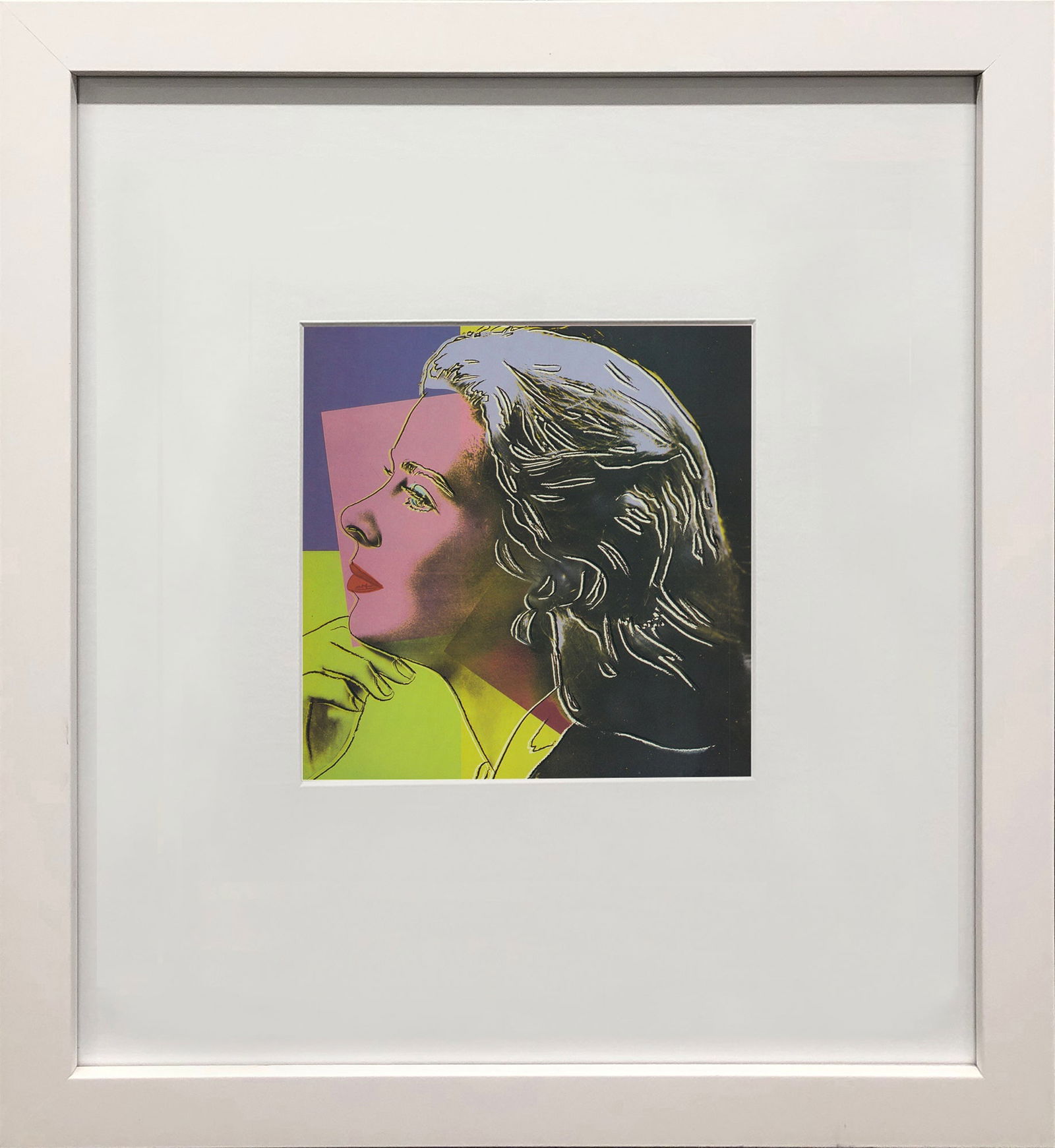 Andy Warhol - Portrait of Ingrid Bergman - 1983 Offset Lithograph 8" x 8": Title: Andy Warhol - Portrait of Ingrid Bergman - 1983 Offset Lithograph 8" x 8" Artist: Andy Warhol Title: Portrait of Ingrid Bergman Description: Portrait of Ingrid Bergman by Andy Warhol, 1983 Unsi
