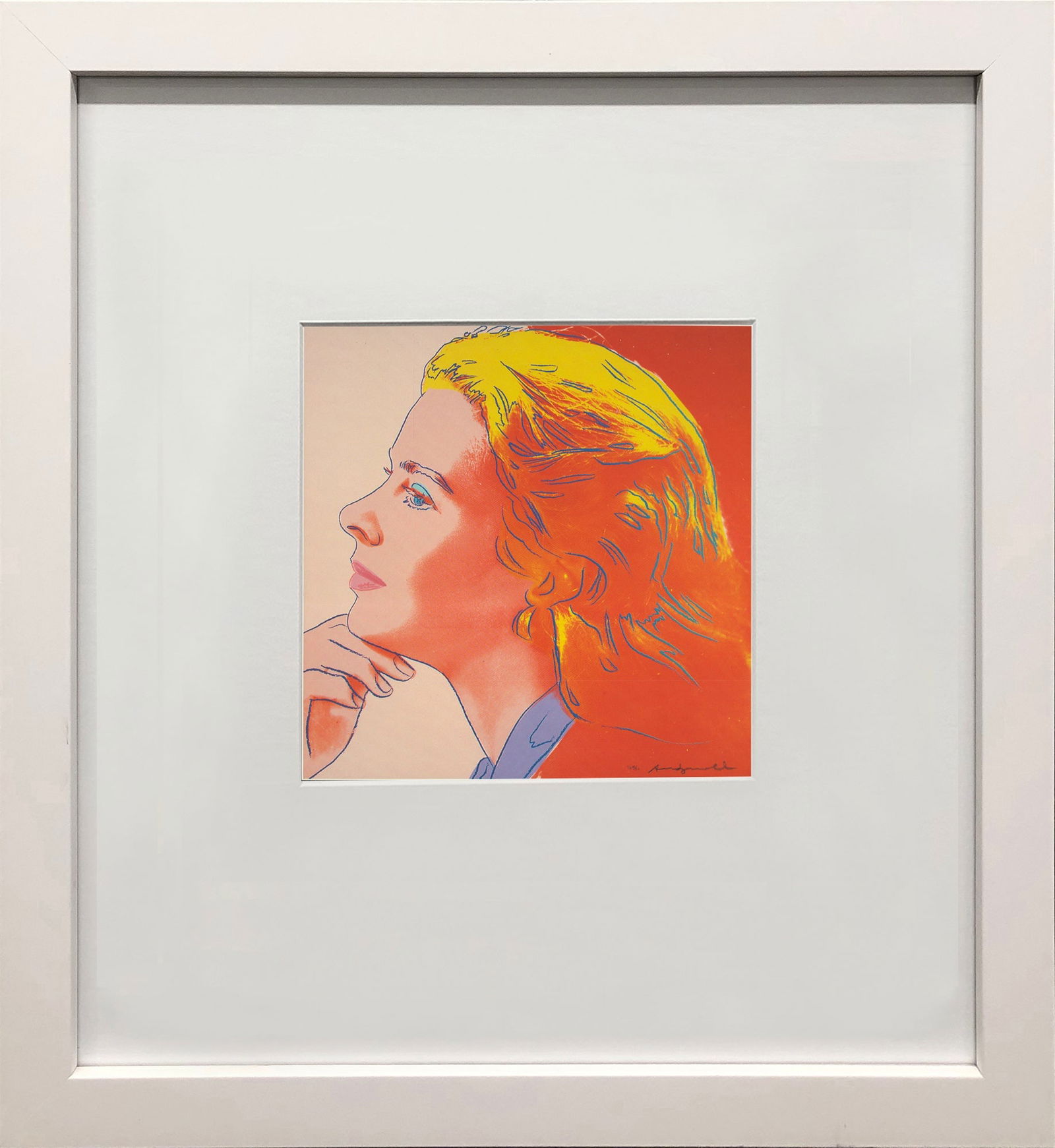 Andy Warhol - Portrait of Ingrid Bergman - 1983 Offset Lithograph 8" x 8": Title: Andy Warhol - Portrait of Ingrid Bergman - 1983 Offset Lithograph 8" x 8" Artist: Andy Warhol Title: Portrait of Ingrid Bergman Description: Portrait of Ingrid Bergman by Andy Warhol, 1983 Unsi