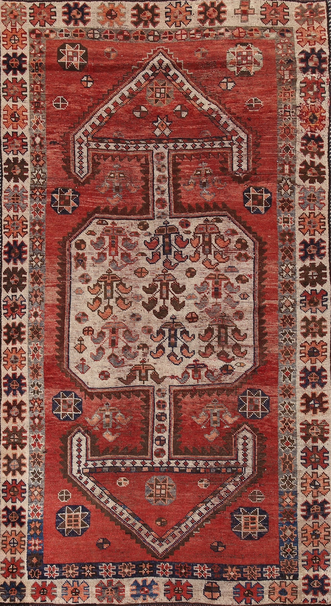 Antique Qashqai Persian Rug 4x8 (1 of 20)