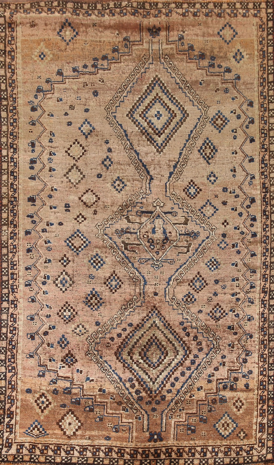 Antique Vegetable Dye Shiraz Persian Rug 4x7 (1 of 20)