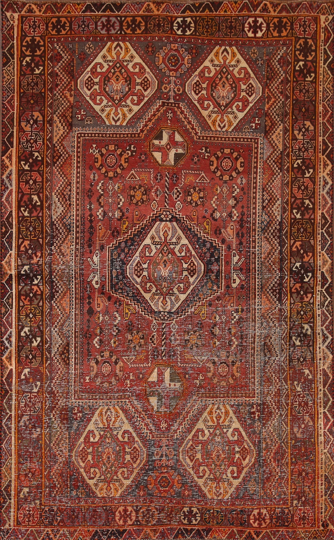 Antique Shiraz Persian Area Rug 5x8 (1 of 20)