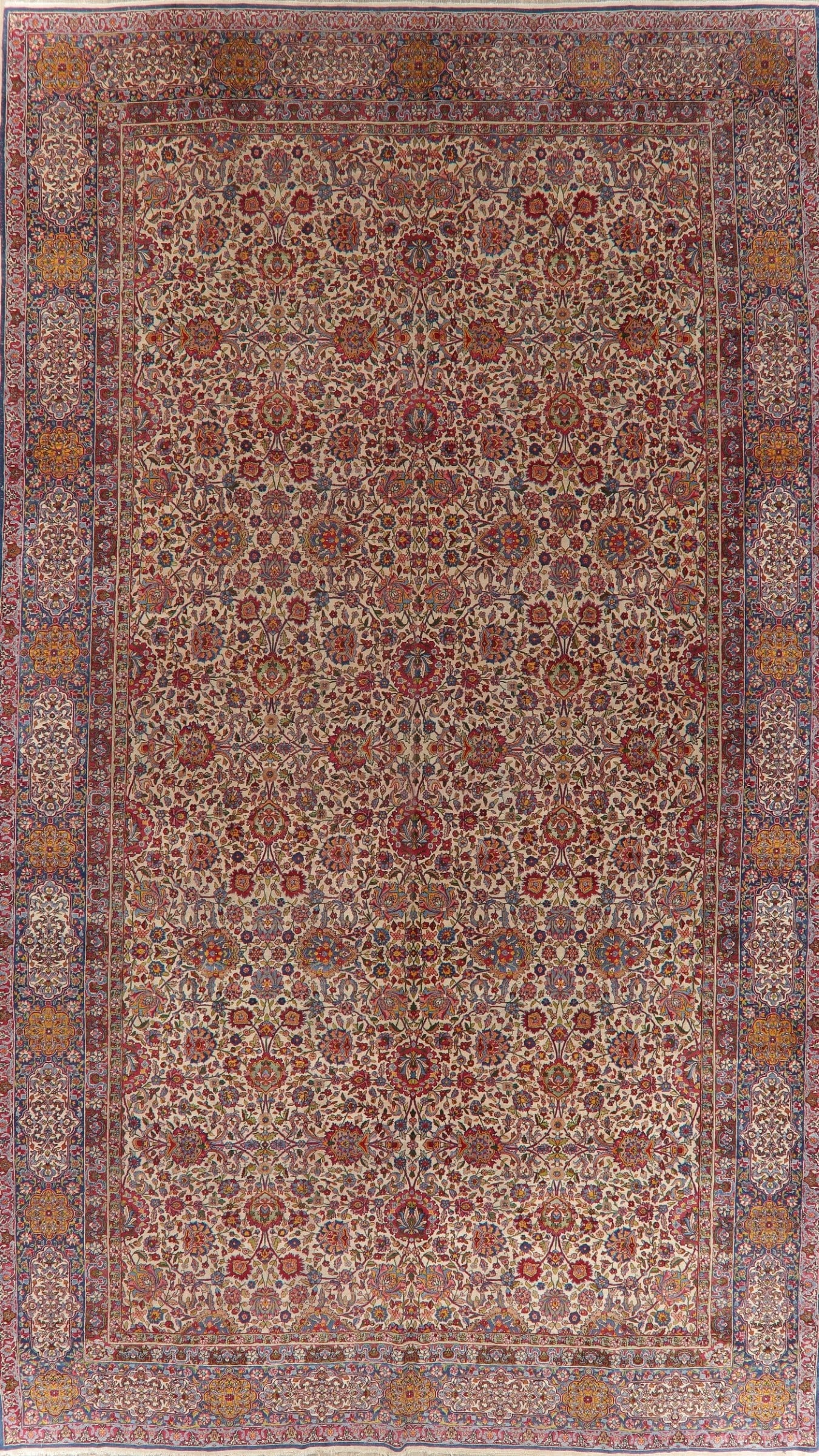 Antique Large Kerman Lavar Persian Area Rug Wool 11x19 (1 of 20)