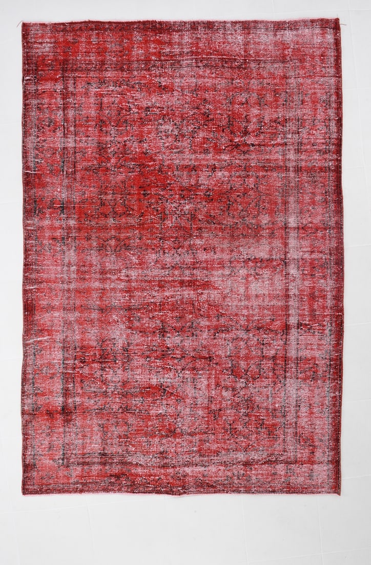 5'4'' x 7'10'' Handmade Vintage Wool Rug - 3750 (1 of 18)