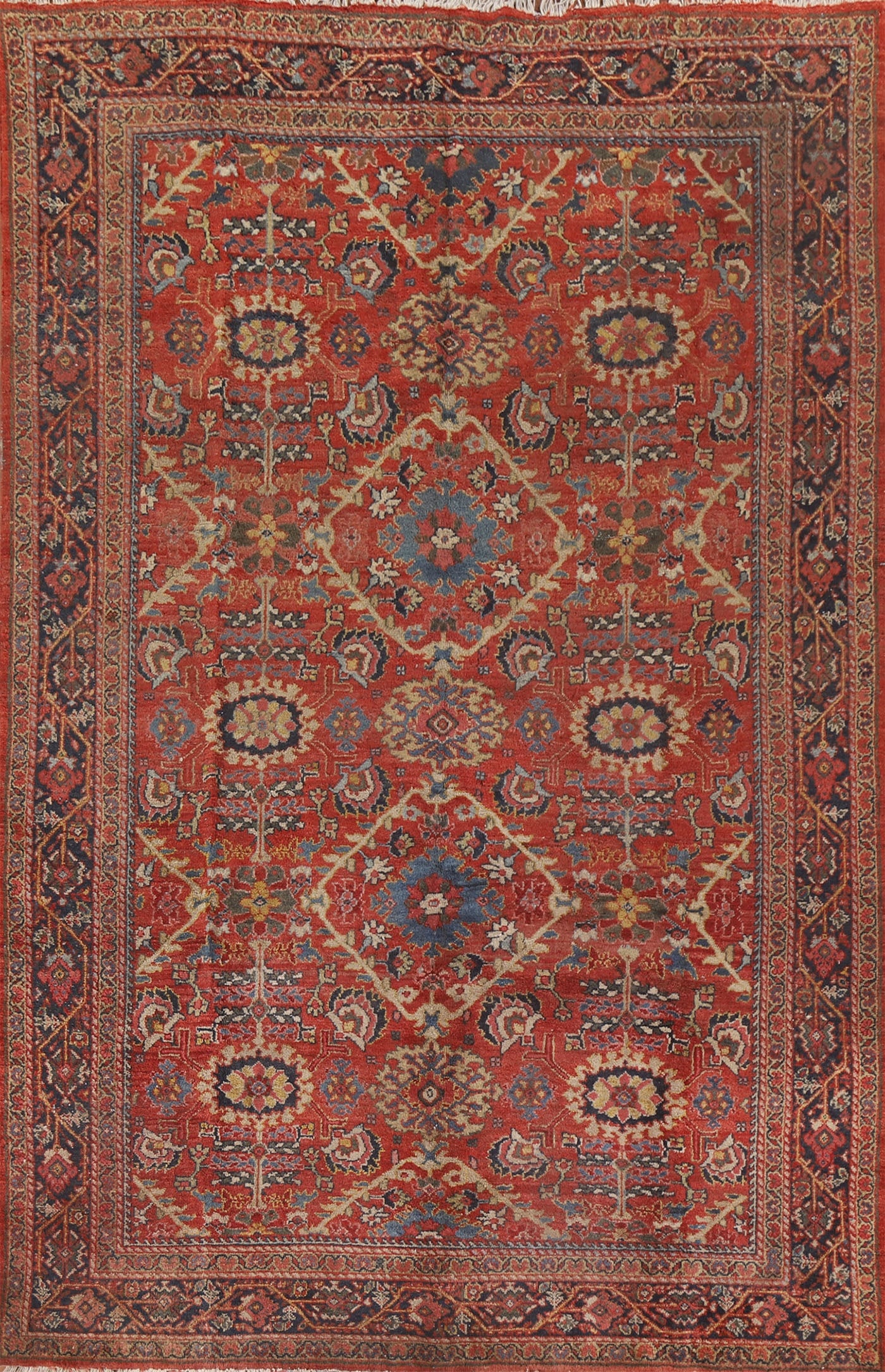 Antique Vegetable Dye Mahal Persian Area Rug 7x11 (1 of 20)