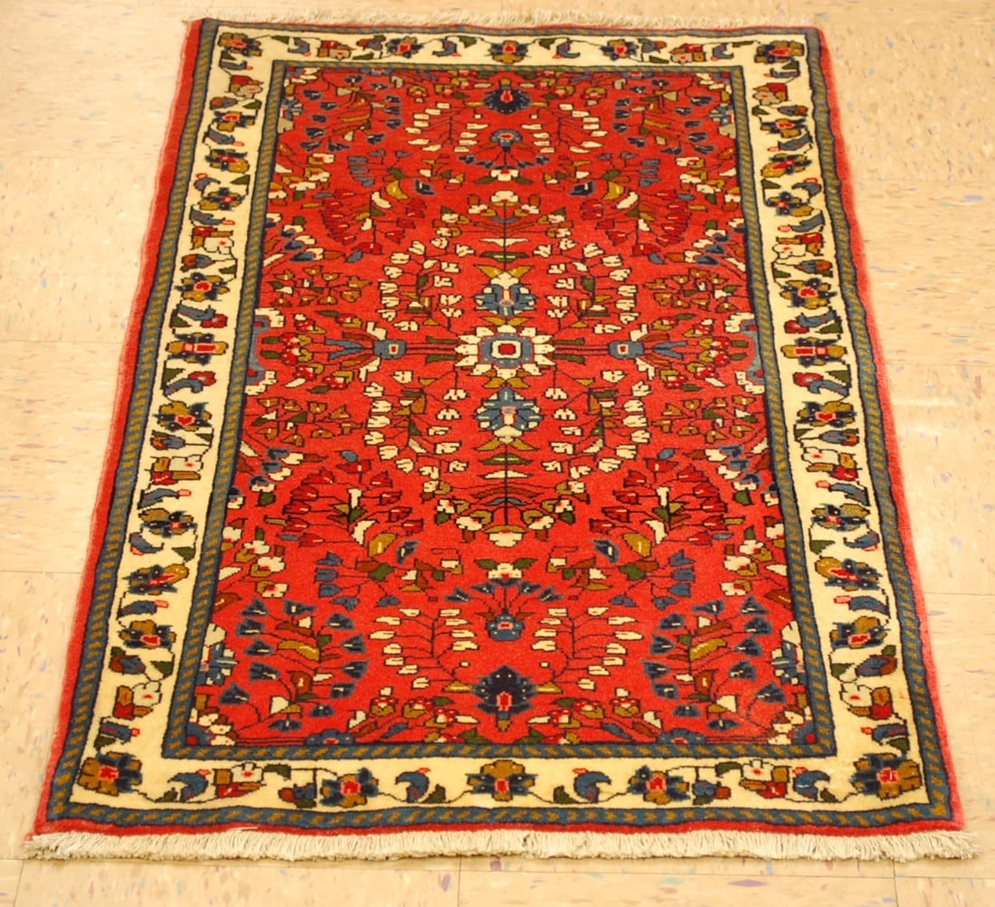 PERSIAN SARUK RUG 2' 2" x 3'9" (1 of 7)