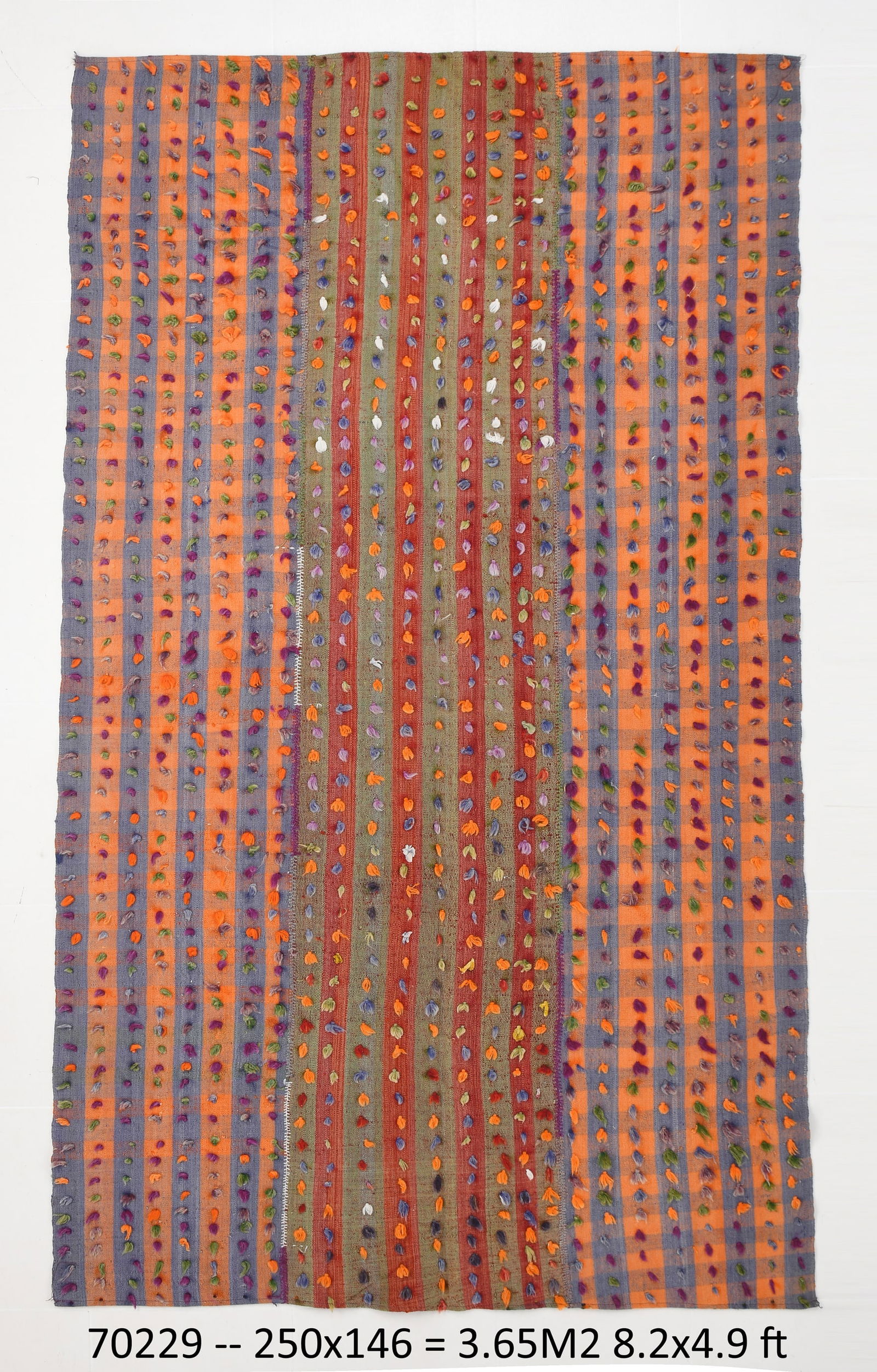 4'9'' x 8'2'' Tulu Filikli Kilim Rug - 70229 (1 of 19)