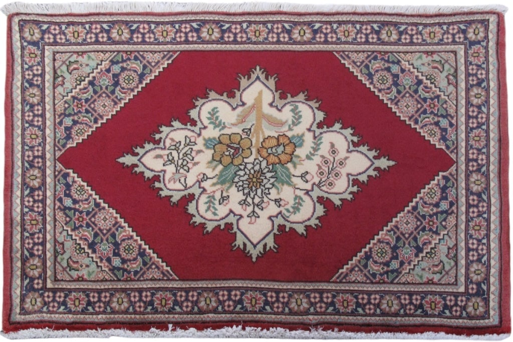 2.4 x 3.3 Handmade Persian Wool Tabriz Rug 82142 (1 of 6)