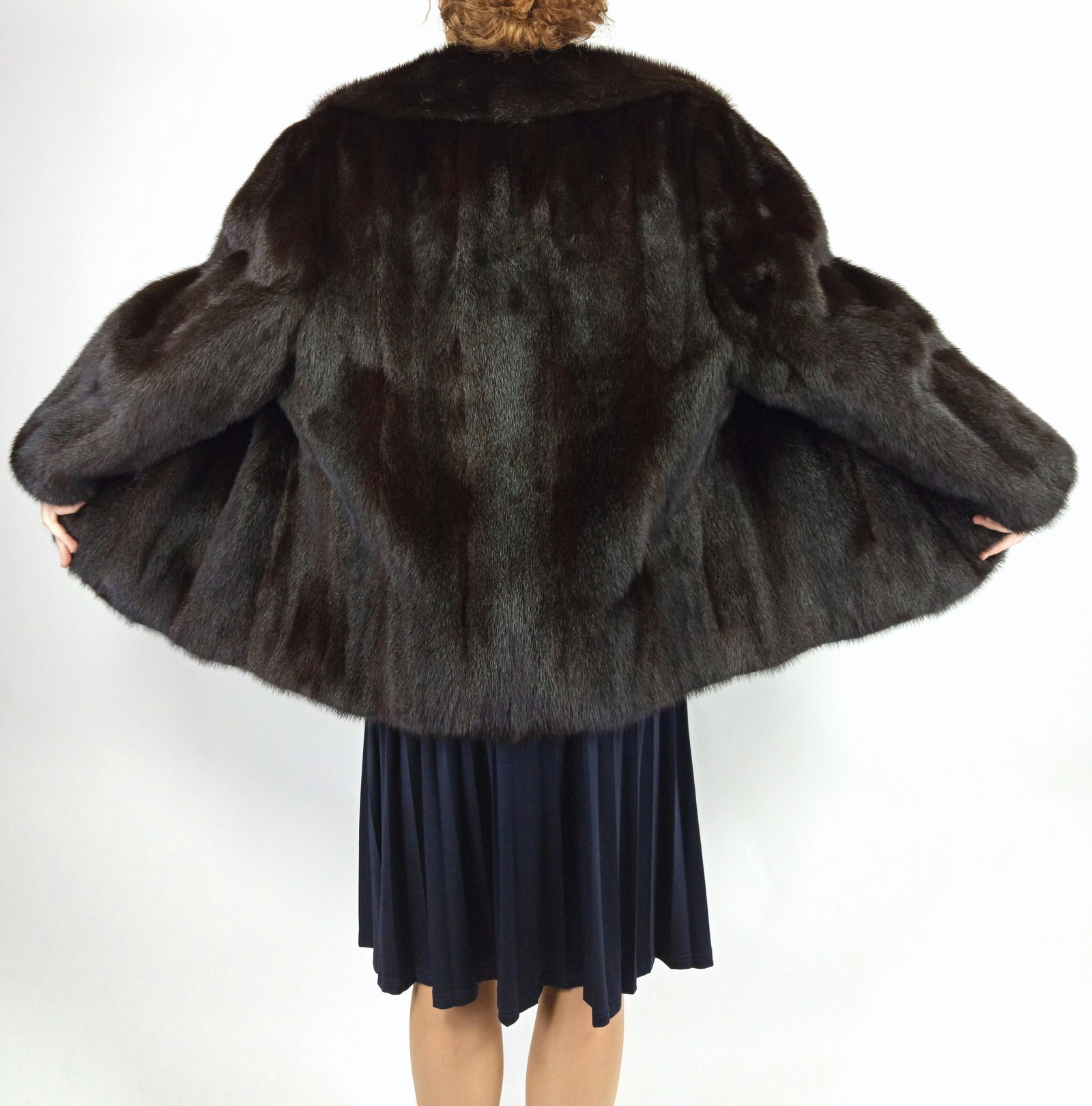 MAHOGANY MINK FUR JACKeT eU: XL ; US: 20 (1 of 11)