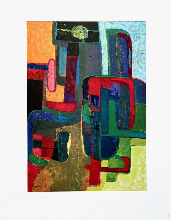 Maurice Esteve Print 5 La Lithographe 1961: Title: Maurice Esteve Print 5 La Lithographe 1961Artist: EsteveDescription: Title: La Lithographe\nArtist: Maurice Esteve\nCountry: France\nMedium: Offset\nMarks: Signed in plate not numbered, have on