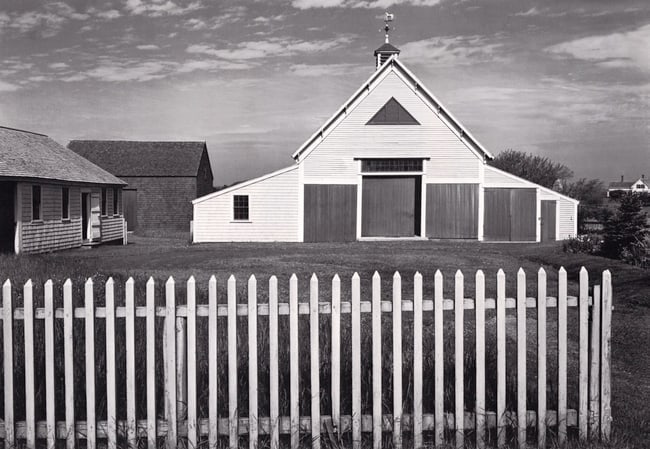 ANSEL ADAMS - Barn, Cape Cod, MA c. 1937 (1 of 1)