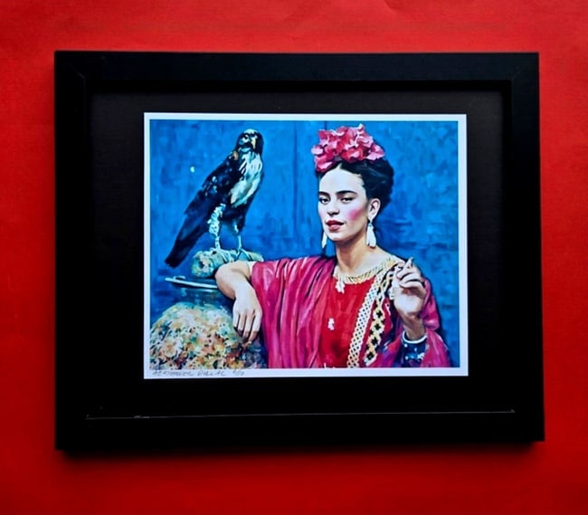 ALEXANDER DULAC Hand Signed Authentic Print | FRIDA KAHLO Ltd.Ed. of 10 COA (1 of 1)