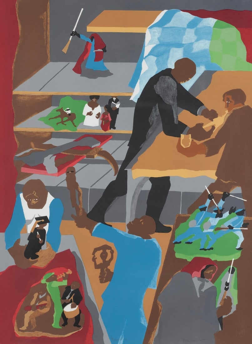 JACOB LAWRENCE UNTITLED PRINT (1 of 1)