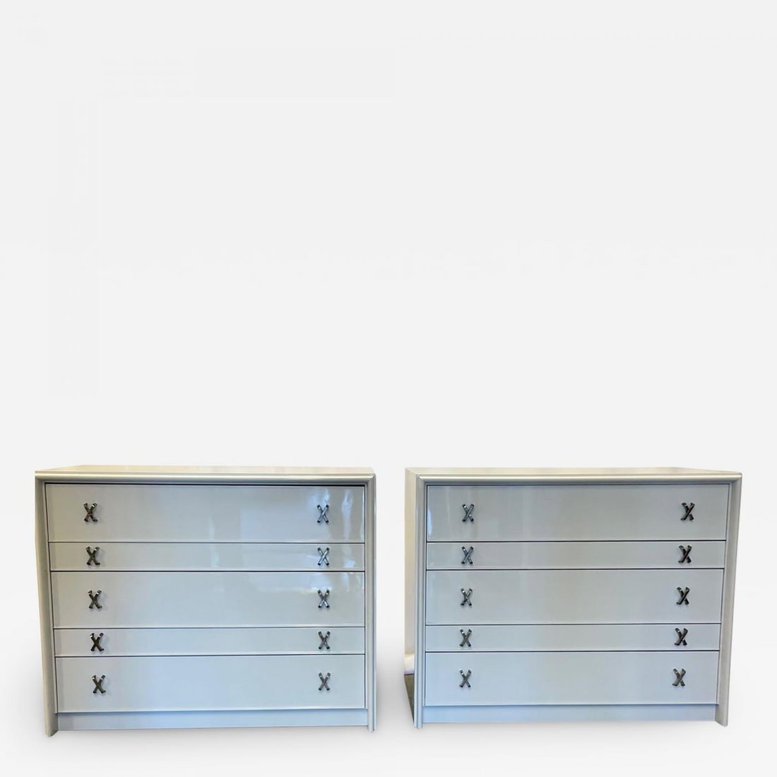 Pair Mid-Century Modern Dresser / Nightstands, Lacquer, Paul Frankl, John Stuart (1 of 12)