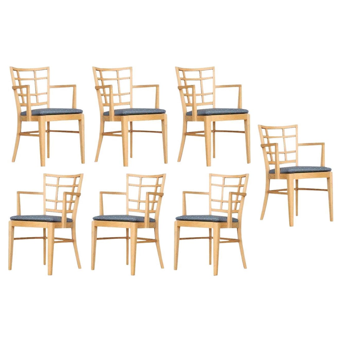 1940s Paul Frankl for Brown Saltman Dining Chair, Set of Seven (1 of 19)