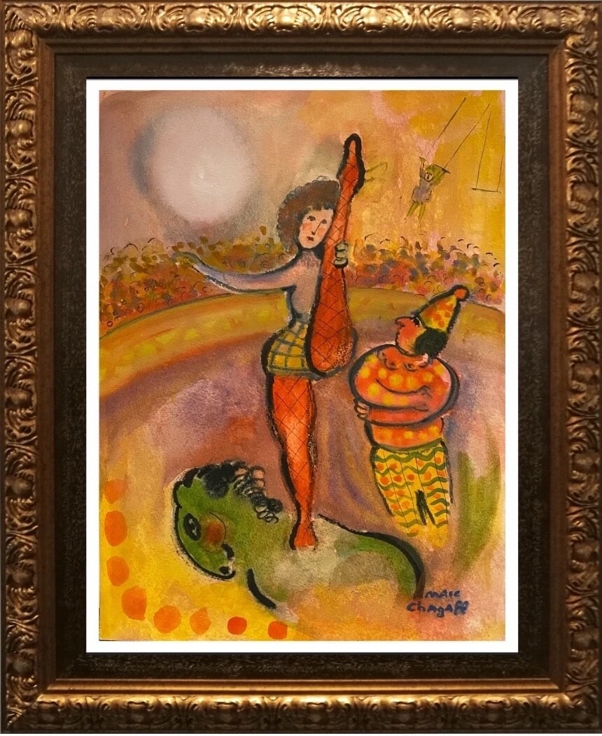 Chagall ORIGINAL Gouache Painting- Signed; Matisse, Picasso era- pHD Approval, A BeAUTY: Title:Chagall ORIGINAL Gouache Painting- Signed; Matisse, Picasso era- pHD Approval, A BeAUTY Description:I offer a beautiful original watercolor on paper, signed Marc Chagall. This is a one of a kind