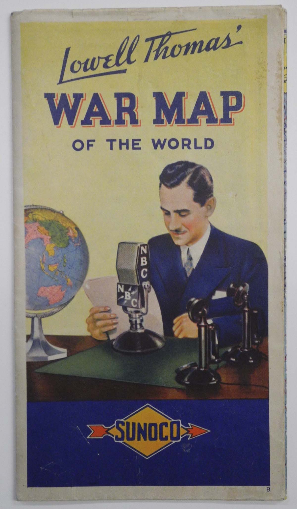 Sunoco Lowell Thomas' War Map of the World: Publication Date:c1943 Title:Sunoco Lowell Thomas' War Map of the World,li>Cartographer:RAND MCNALLY & COMPANY Publisher:SUN OIL COMPANY | RAND MCNALLY & CO. Brief Description:Shows all the theatres o