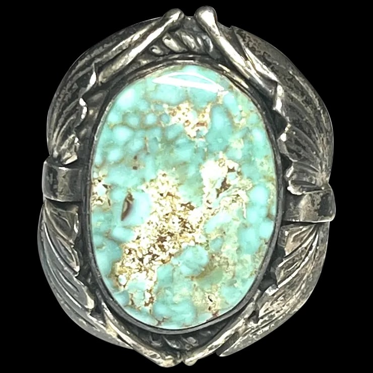 Vintage Navajo Native  American Handmade Sterling Ring by Ben Begate (1 of 5)