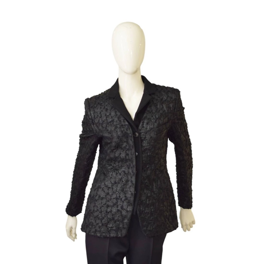 Dries Van Noten Black Tweed Woolen Button Closure Fitted Blazer Jacket size 40: Title:Dries Van Noten Black Tweed Woolen Button Closure Fitted Blazer Jacket size 40 Description:Armani Jeans White Polyamide Lightweight Casual Jacket w. Hood sz 40 Dries Van Noten Black Tweed Woolen