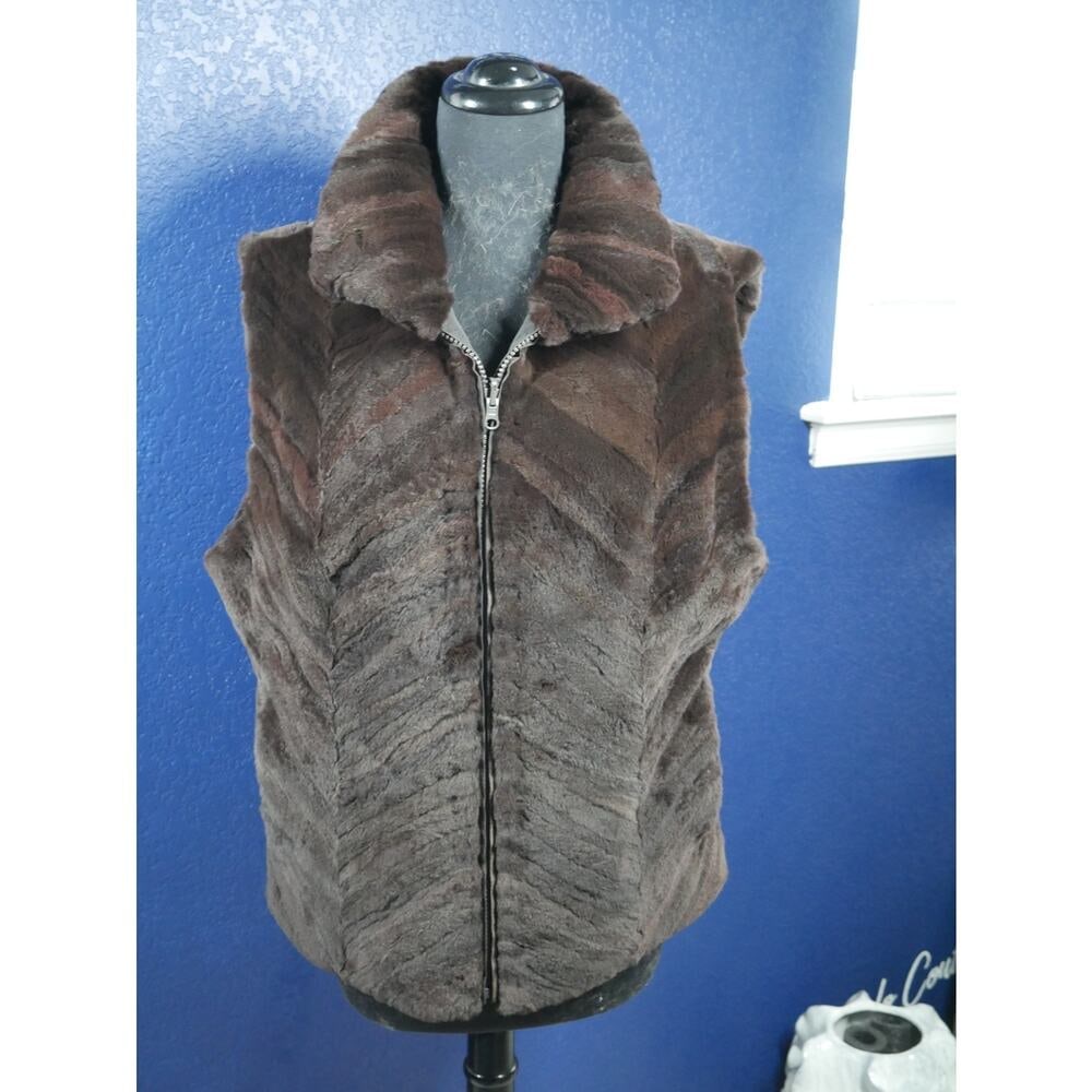 Beautiful Sheared Mink Reversible Fur Vest Gilet Coat Jacket (1 of 6)