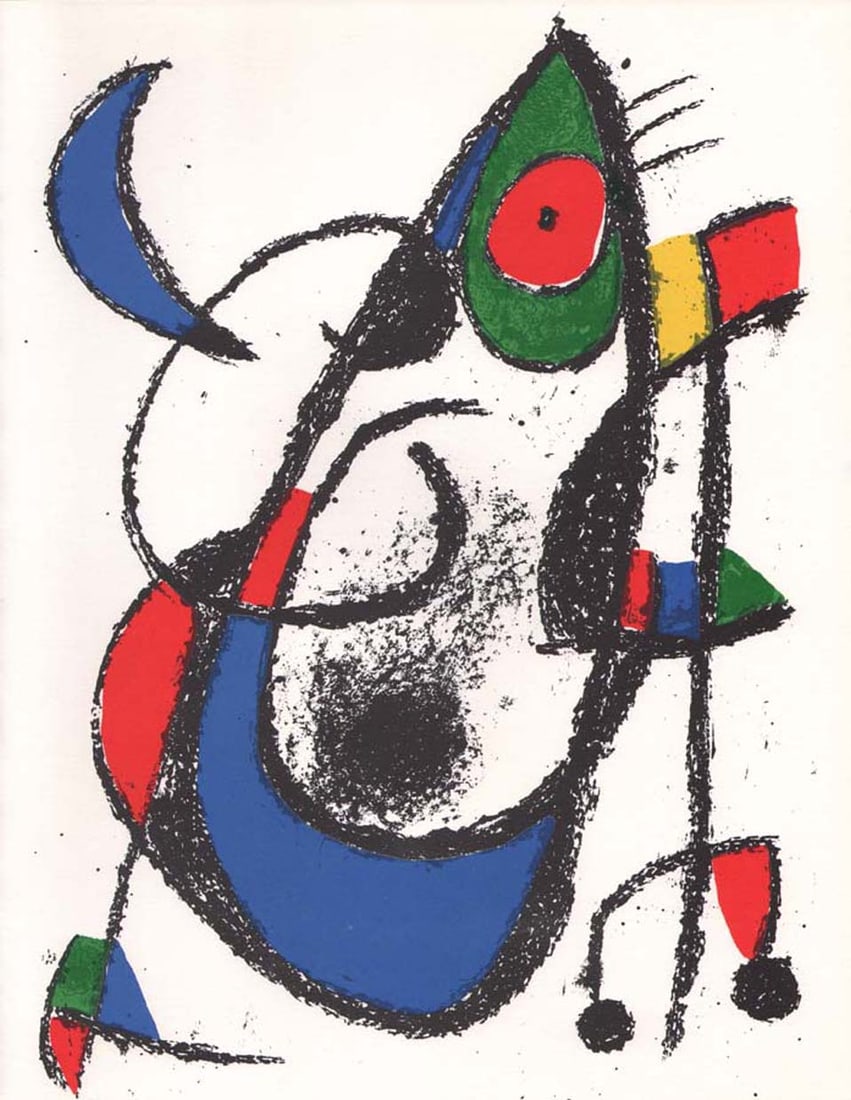 Joan Miro Original Lithograph V2-11 Mourlot 1975 (1 of 1)