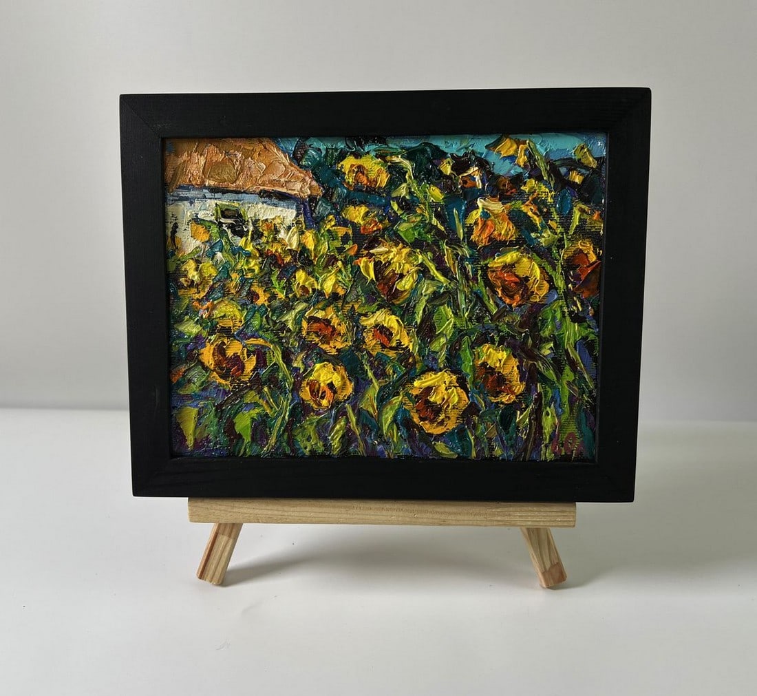 Oil painting Field sunflowers Oleksiy Ivanyuk (1 of 8)