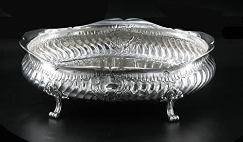 BOIN TABURET FRENCH ANTIQUE 950 STERLING SILVER "CENTRE DE TABLE" JARDINAIRE (1 of 2)