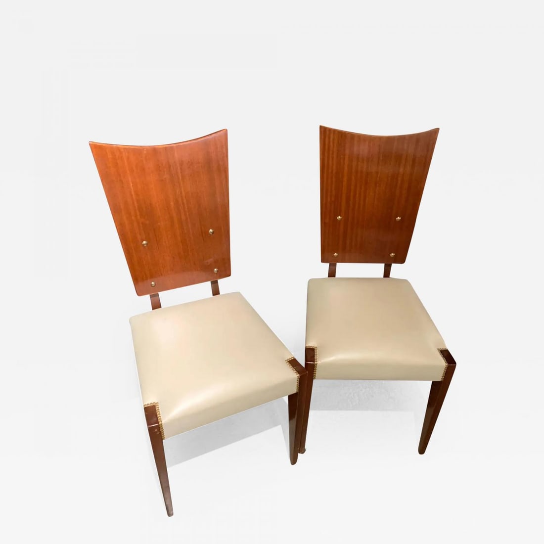 Set of Five Midcentury Art Deco Style Shield Back Dining, Office or Side Chairs (1 of 12)
