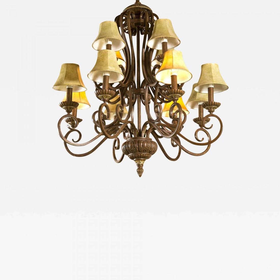 Iron Twelve-Light Chandelier (1 of 7)