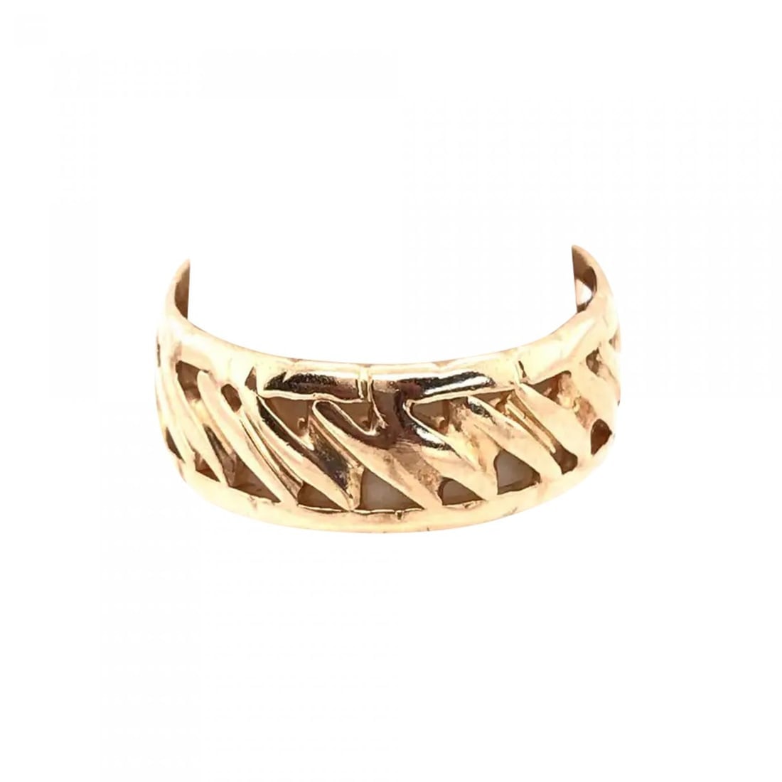 14 Karat Yellow Gold Freestyle Band Wedding Ring (1 of 8)