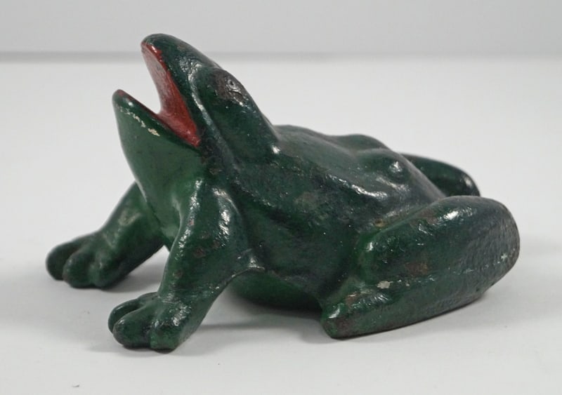 Antique Croaking Frog Cast Iron Doorstop #2 (1 of 6)