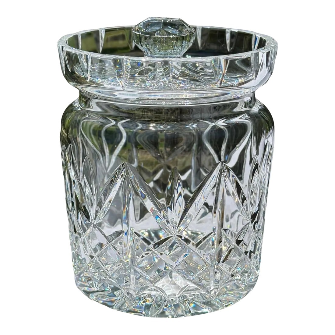Waterford Crystal Glass Jim O'Leary Biscuit Barrel