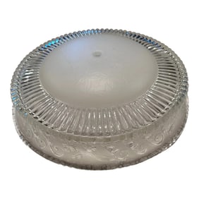 Mid 20th Century Vintage Art Deco Glass Ceiling Light Shade Globe