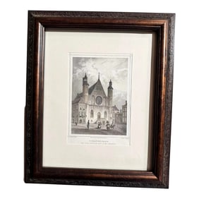 Lithograph Colored Print the Hague Netherlands Binnenhof