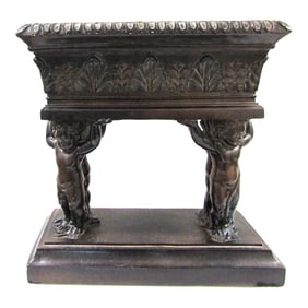 Vintage Centerpiece by Austin in Original Brown Four Putti Style