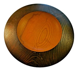 Nick Cook Ash Wood Turned Bowl Signed and Dated 1996