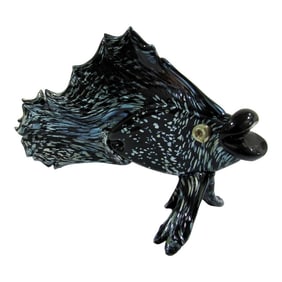 Vintage Diane Lowery Hand Blown Fish Sculpture Signed