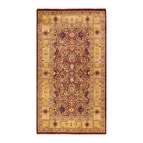 Mogul, One-of-a-Kind Hand-Knotted Area Rug - Red, 3' 2" x 5' 7"