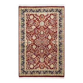 Mogul, One-of-a-Kind Hand-Knotted Area Rug - Red, 3' 0" x 4' 9"