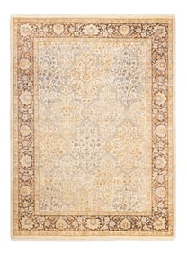 Mogul, One-of-a-Kind Hand-Knotted Area Rug - Ivory, 4' 4" x 5' 10"