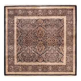 Mogul, One-of-a-Kind Hand-Knotted Area Rug - Black, 3' 10" x 4' 2"