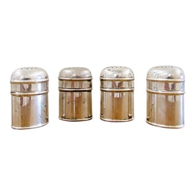 1930s Tiffany & Co. Sterling Silver Salt and Pepper Shakers- 4 Pieces