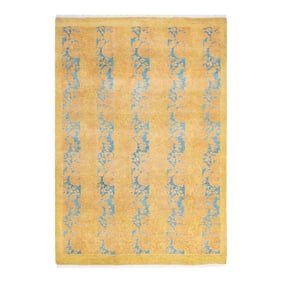 Mogul, One-of-a-Kind Hand-Knotted Area Rug - Green, 4' 1" x 5' 10"