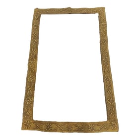 Antique Gold Heavy Woven Decorative Trim Textile Frame