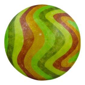 Oggetti Luce Wave Green Mosaic 24" Round Flush Mount Ceiling Lamp Fixture